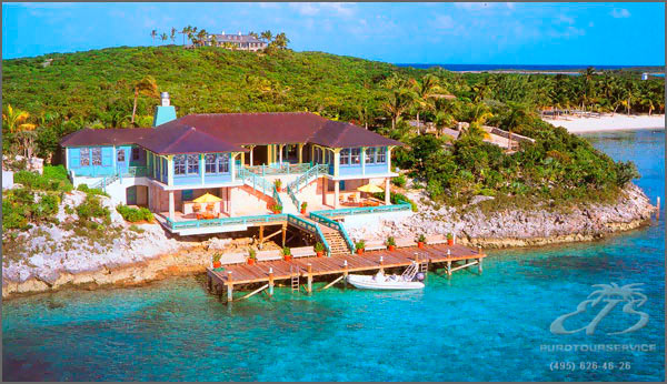 Musha Cay, О-ва Карибского бассейна, Багамские о-ва. Нажмите для увеличения изображения.