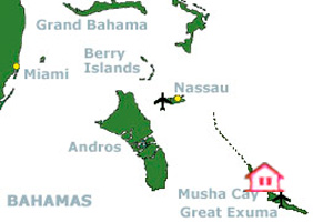 Musha Cay, О-ва Карибского бассейна, Багамские о-ва. Нажмите для увеличения изображения.